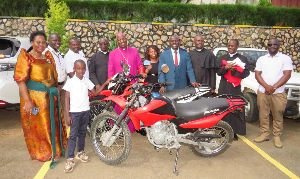 Centenary Bank Donates Motorcycles to Support Masaka Diocese