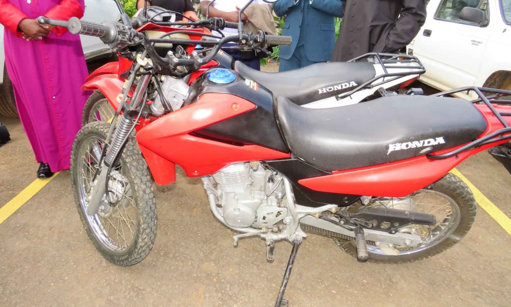 Honda Motorcycles donated to Masaka Diocese